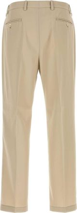 Prada Mens Cotton Trousers Beige