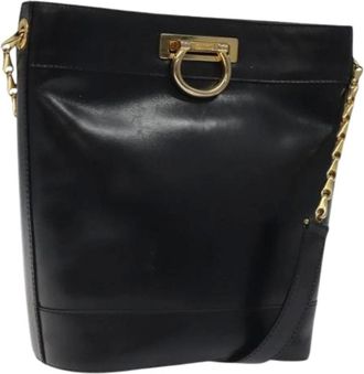 Celine Pre-owned Bucket Bags, female, Black, Size: ONE SIZE Pre-owned Leather Bucket Bag