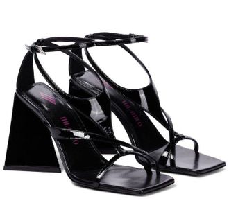 The Attico Athena 95 Patent Leather Sandals Size 39