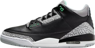 Nike Nike Air Jordan 3 Retro Black/Green Glow Wolf-Grey (CT8532 031), Black/Green Glow Wolf-grey, 10 UK