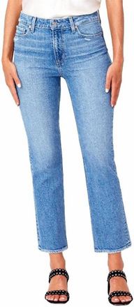 Paige Colette Crop Jeans In Wannabe Distressed