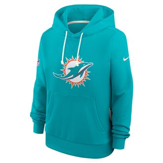 Nike Miami Dolphins Sideline Nike Womens Dri-FIT NFL Pullover Hoodie in Green | 03C33GT9P-A0M