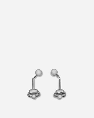 Jean Paul Gaultier Equestrian Piercing Earrings Silver