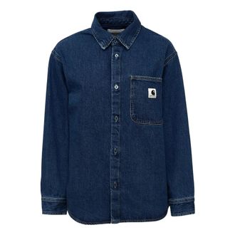 Carhartt Work in Progress Denim Shirt - Dames - Spijkeroverhemden - Blauw - S - Denim - Overhemden