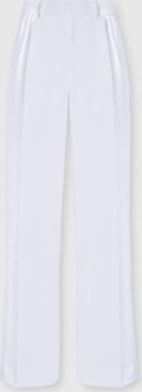 Missoni Tone-on-tone Zigzag Cotton And Viscose Classic Trousers in White at Nordstrom, Size 40 It