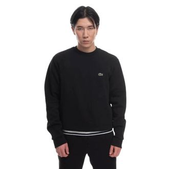 Lacoste Heren, Sweatshirts & Hoodies, Zwart, Maat: XS Katoen