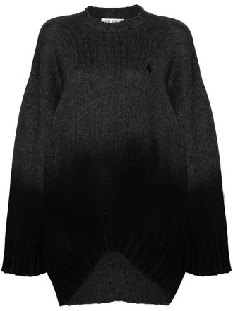 The Attico Ribbed-Knit Mini Dress