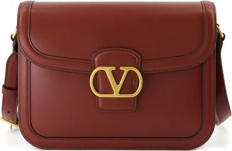 Valentino Garavani Mens Flap Leather Shoulder Bag