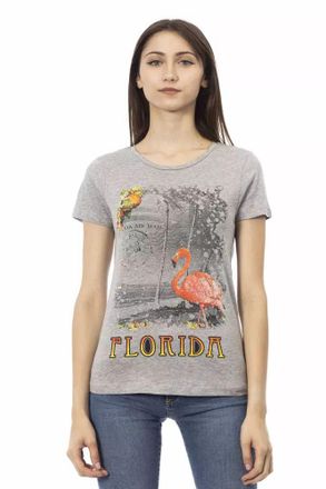 Trussardi Florida Grafisch T-shirt Korte Mouwen Ronde Hals