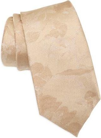 Calvin Klein Linda Floral Tie in Taupe at Nordstrom Rack