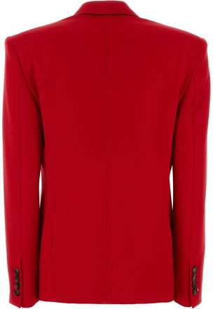 Stella McCartney Womens Red Wool Blazer Lipstickred Giacche E Gilet Jacket