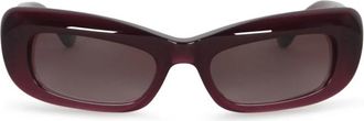 Balenciaga Diva Rect Zonnebril - Dames - Zonnebrillen - Bruin - ONE Size - Nylon - Accessoires