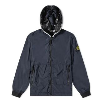 Stone Island Nylon-Tc Hooded Jacket Navy 761541131-V0020