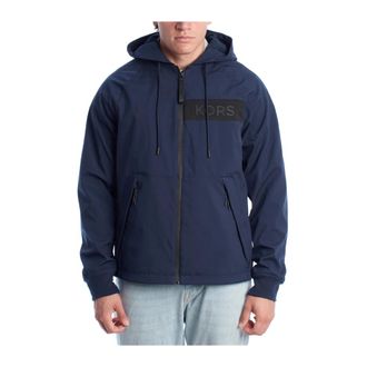 Michael Kors La Tigres Hooded Jacket - Heren - Vesten met rits - Blauw - M - Polyester - Hoodies & sweatvesten