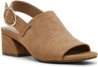 Anne Klein Maddy Slingback Sandal in Sand Microsuede at Nordstrom, Size 9.5