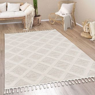 Paco Home Paco Home Alfombra Salon De Habitacion Pelo Corto Modern Boho Etnica Nordica Dibujo Flecos 80x150 Cm, Multicolor 3