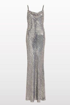 Jenny Packham Foxx Embellished Dress in Liquorice at Nordstrom, Size 14 Uk