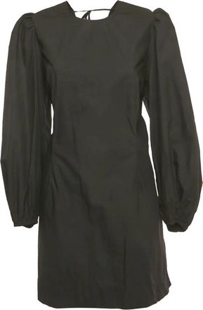 Ganni Abito corto con schiena scoperta - Nero