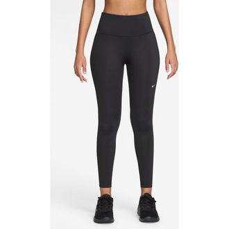 Nike Dri-FIT Tempo High Waist 7/8 Leggings in Black/Reflective Silver at Nordstrom Rack, Size X-Small