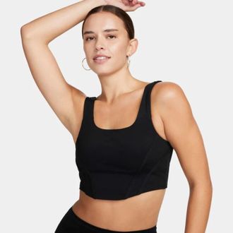 Nike Sportswear Sports Bra Women Black Padded Light Support Active JAX115