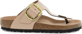 Birkenstock Gizeh Big Buckle Sandalen - Dames - Slippers - Beige - 39 EU - Leer - Schoenen