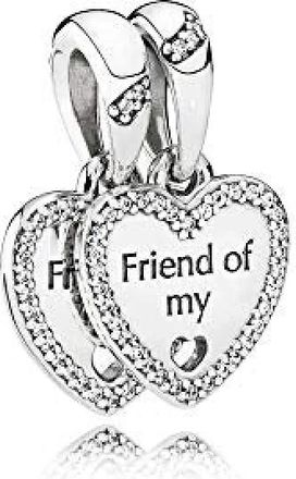 Pandora Harten van Vriendschap Bedel Hanger - Dames - Sieraden - Grijs - ONE Size - Accessoires