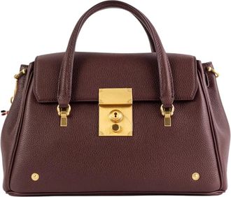 Thom Browne Bolton Bag - Dames - Handtassen - Bruin - ONE Size - Leer - Tassen