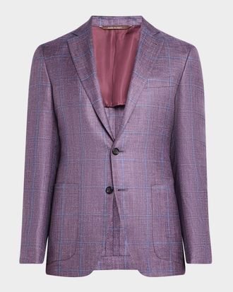 Canali Men & apos;s Windowpane Sport Coat