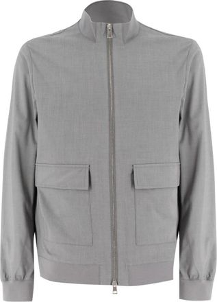 Duno Warmte-Gesealde Zip Jas met Zakken - Heren - Winterjassen - Grijs - 2XL - Wol - Jassen
