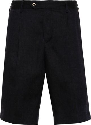 Pantaloni Torino linen bermuda shorts - men - Linen/Flax - 48 - Blue