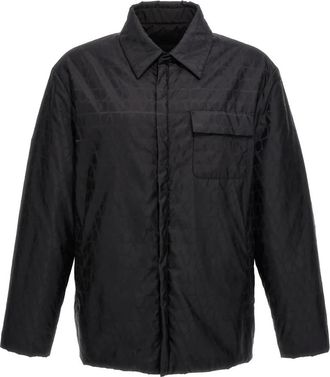 Valentino Garavani Omkeerbaar nylon jack met Toile Iconographe-patroon - Heren - Zomerjassen - Zwart - XS - Nylon - Jassen