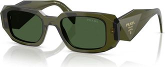 Prada PR 17Ws 19Z1I0 Zonnebrillen - Dames - Zonnebrillen - Groen - 49 MM - Accessoires