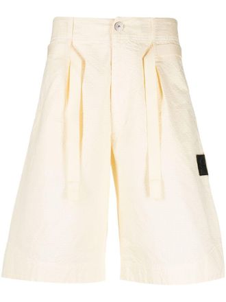 Stone Island Chino con applicazione Compass - Giallo