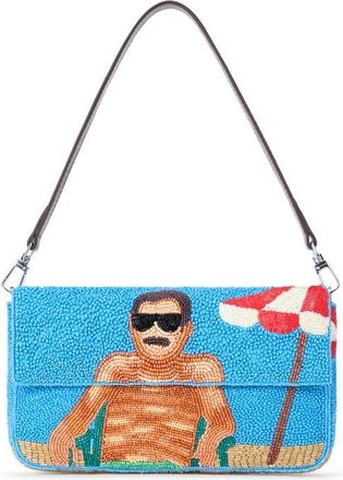Staud Timmy Beaded Shoulder Bag in Sundaze at Nordstrom