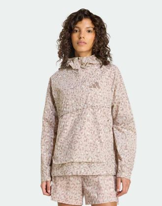 adidas adidas Performance - Terrex Xploric Clima365 - Anorak antivento beige con stampa-Neutro