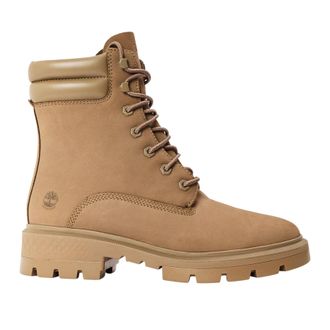Timberland Leren enkellaarsjes met veters voor dames (Taupe Grijs)