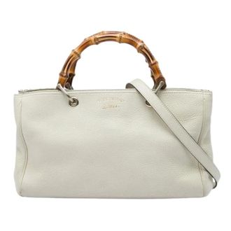 Gucci Pre-owned Bamboo Shopper - - Pre-owned - Donna - Bianco - ONE SIZE