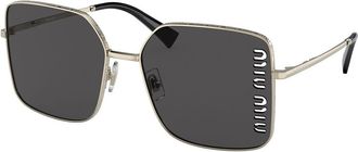 Miu Miu MU51YS ZVN5S0 Womens Sunglasses Gold Size 60