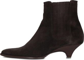 Zinda Enkellaarsjes 3679 - Dames - Laarzen met Hak - Bruin - 36 EU - Su&egrave;de - Schoenen