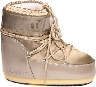 Moon Boot Schoenen, Dames, Grijs, 39 EU, Leer, Icon Low Glance