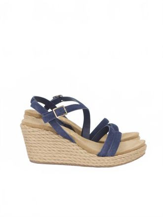 Pedro Garcia Womens Aridai Platform Wedge Sandal In Ink Castoro
