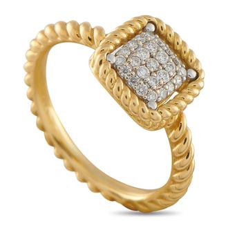 Roberto Coin Pre-Owned Roberto Coin Barocco 18K Yellow Gold Diamond Ring RC22 122225