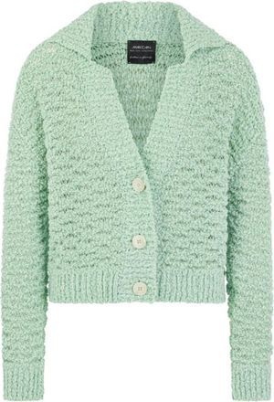 Marc Cain Gebreide Cardigan - Dames - Vesten - Groen - XL - Katoen - Truien & Vesten