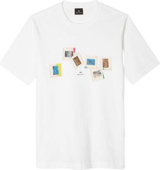 Paul Smith T-shirt in cotone con diapositive Ps By Paul Smith
