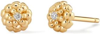 Made by Mary Cubic Zirconia Birthstone Flower Stud Earrings in Gold October at Nordstrom