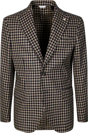 Manuel Ritz Monochrome Pied de Poule Tailored Jacket