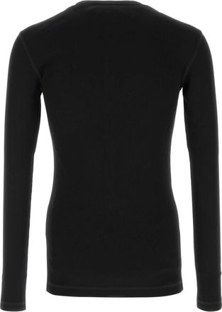 Dolce & Gabbana Ribbed Cotton T-shirt - Black