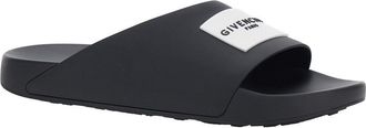 Givenchy Mens Sandals Wide Band Black Polyurethane