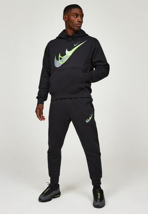 Nike Mens Standard Issue Moto Overhead Tracksuit in Black Fleece - Size Small