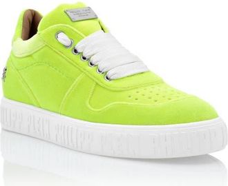 Philipp Plein Velvet Lo-Top Sneakers King Power Women in Yellowfluo at Nordstrom, Size 35